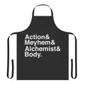 Crew rap-inspired apron with hip hop graphics
