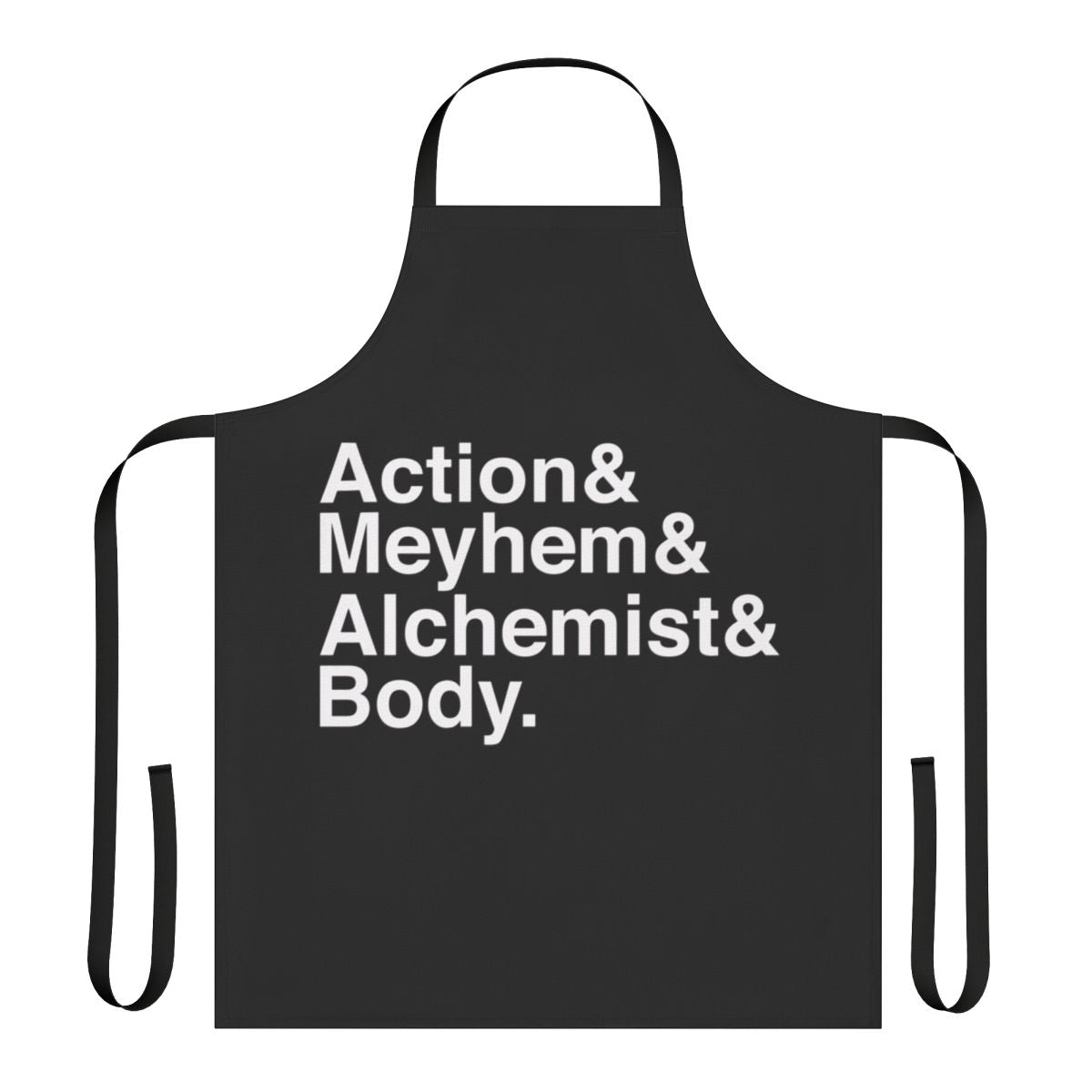 Crew rap-inspired apron with hip hop graphics