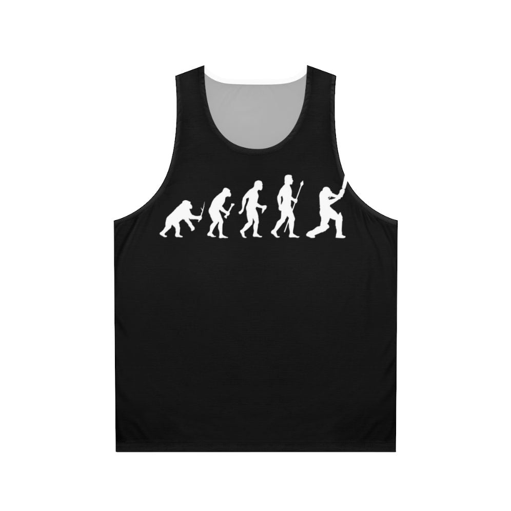 Cricket Evolution of Man Unisex Tank Top