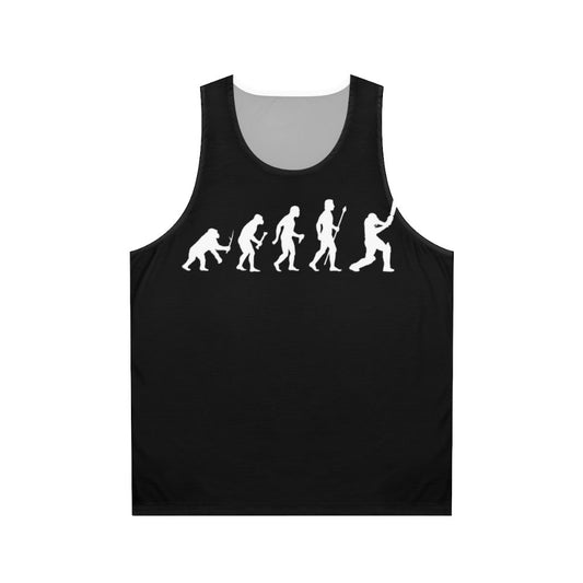 Cricket Evolution of Man Unisex Tank Top