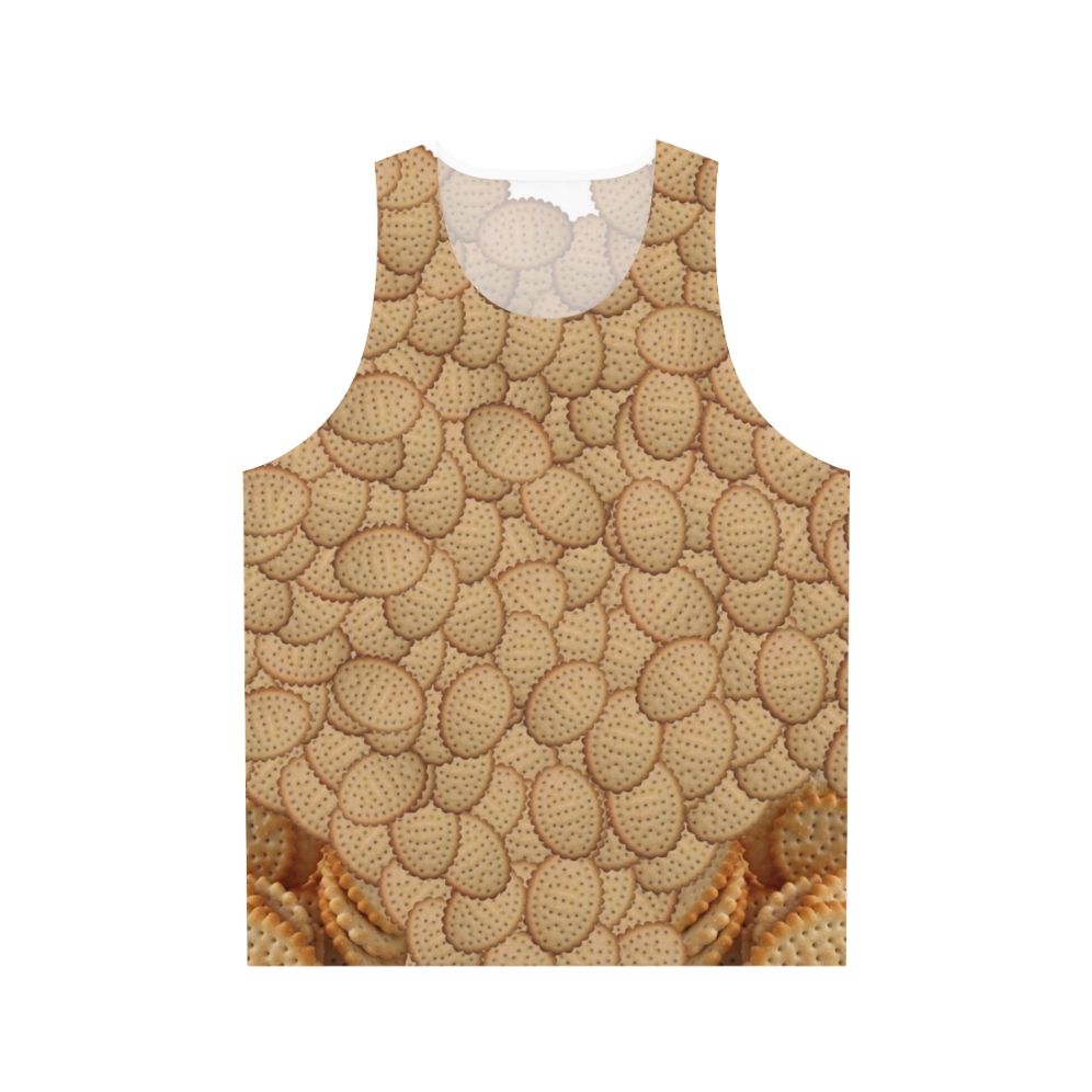 Chicken-themed unisex tank top with crimpy texture design