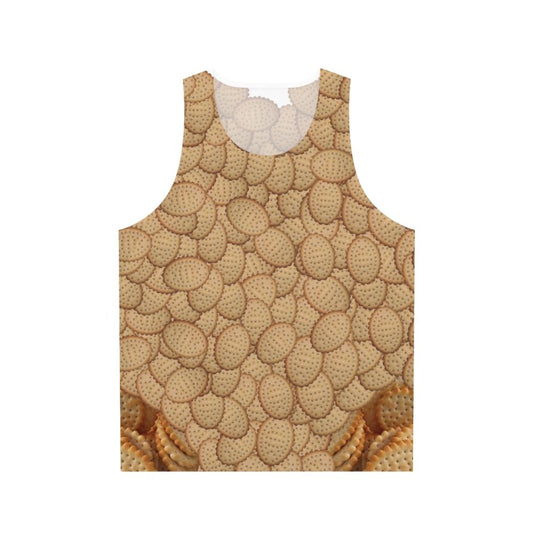 Chicken-themed unisex tank top with crimpy texture design