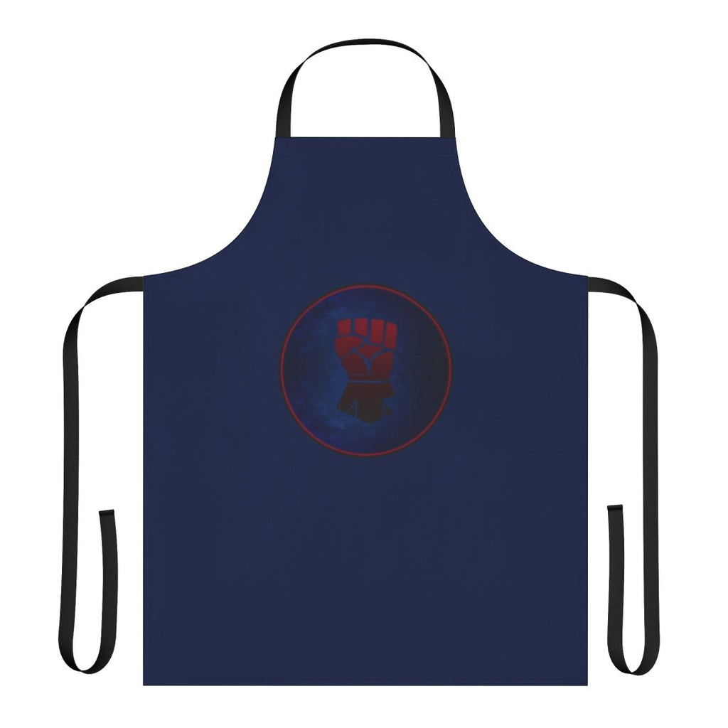 Crimson Fists-Inspired Apron with Chapter Symbols and Pauldrons