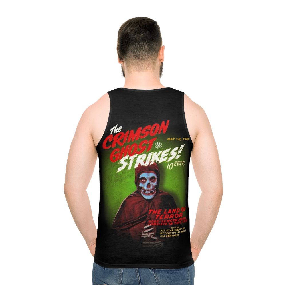 Crimson Ghost Horror Movie Vintage Graphic Unisex Tank Top