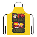 Crimson Told You So Inspired Apron with band and comic graphic