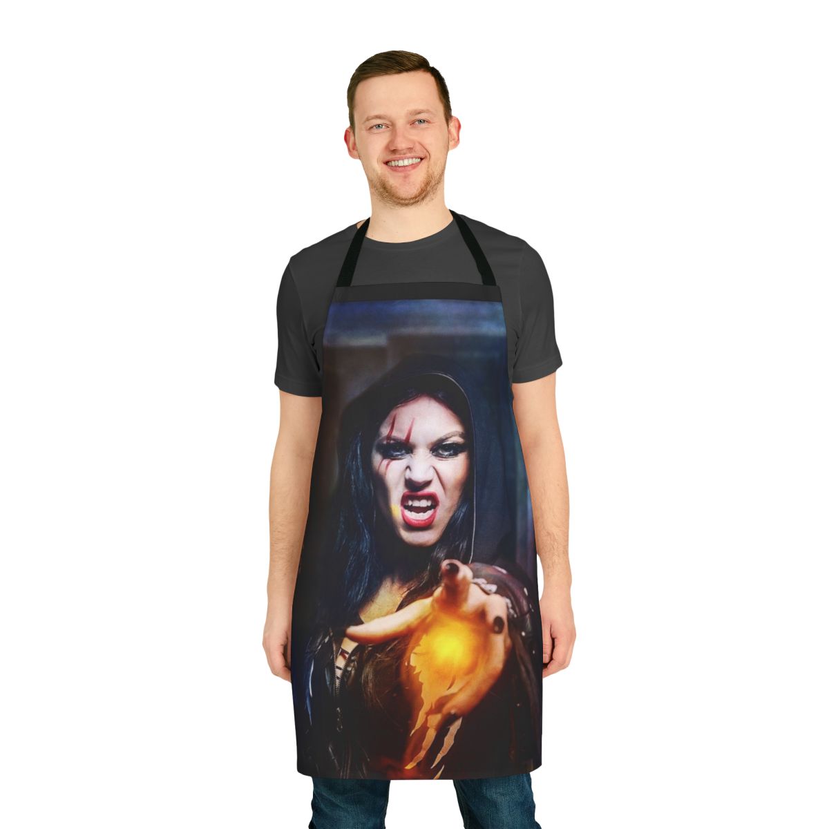 Apron featuring Cristina Scabbia, lead singer of the metal band Lacuna Coil