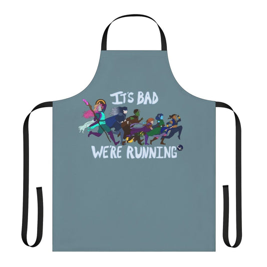 Critical Role inspired apron featuring the Mighty Nein characters