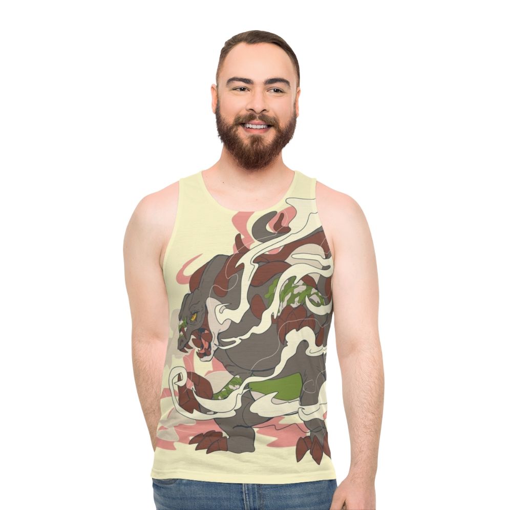 Crocarnage Unisex Crocodile Monster Art Tank Top