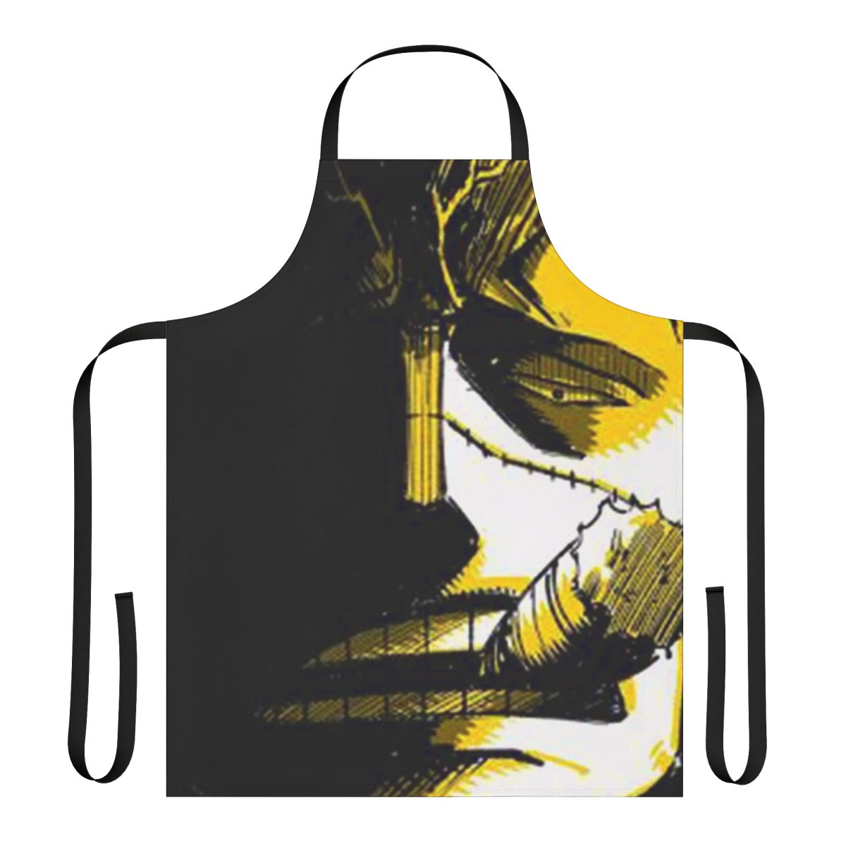 Crocodile-themed one piece anime apron with vibrant colors and intricate design