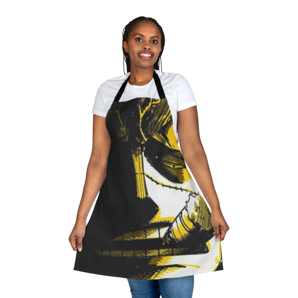 Crocodile-themed one piece anime apron with vibrant colors and intricate design