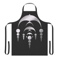 Crop Circle-Inspired Apron featuring an extraterrestrial and UFO design