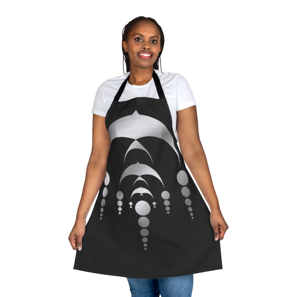 Crop Circle-Inspired Apron featuring an extraterrestrial and UFO design