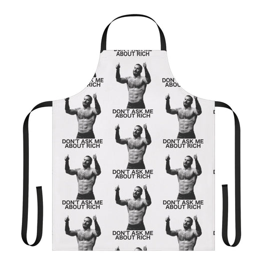 Crossfit-inspired apron with images of top athletes Mat Fraser and Rich Froning