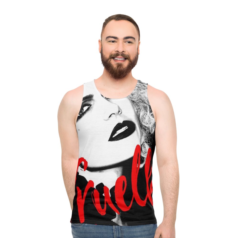Cruella De Vil Inspired Unisex Tank Top