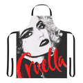 Cruella-Inspired Apron with Dalmatian Print