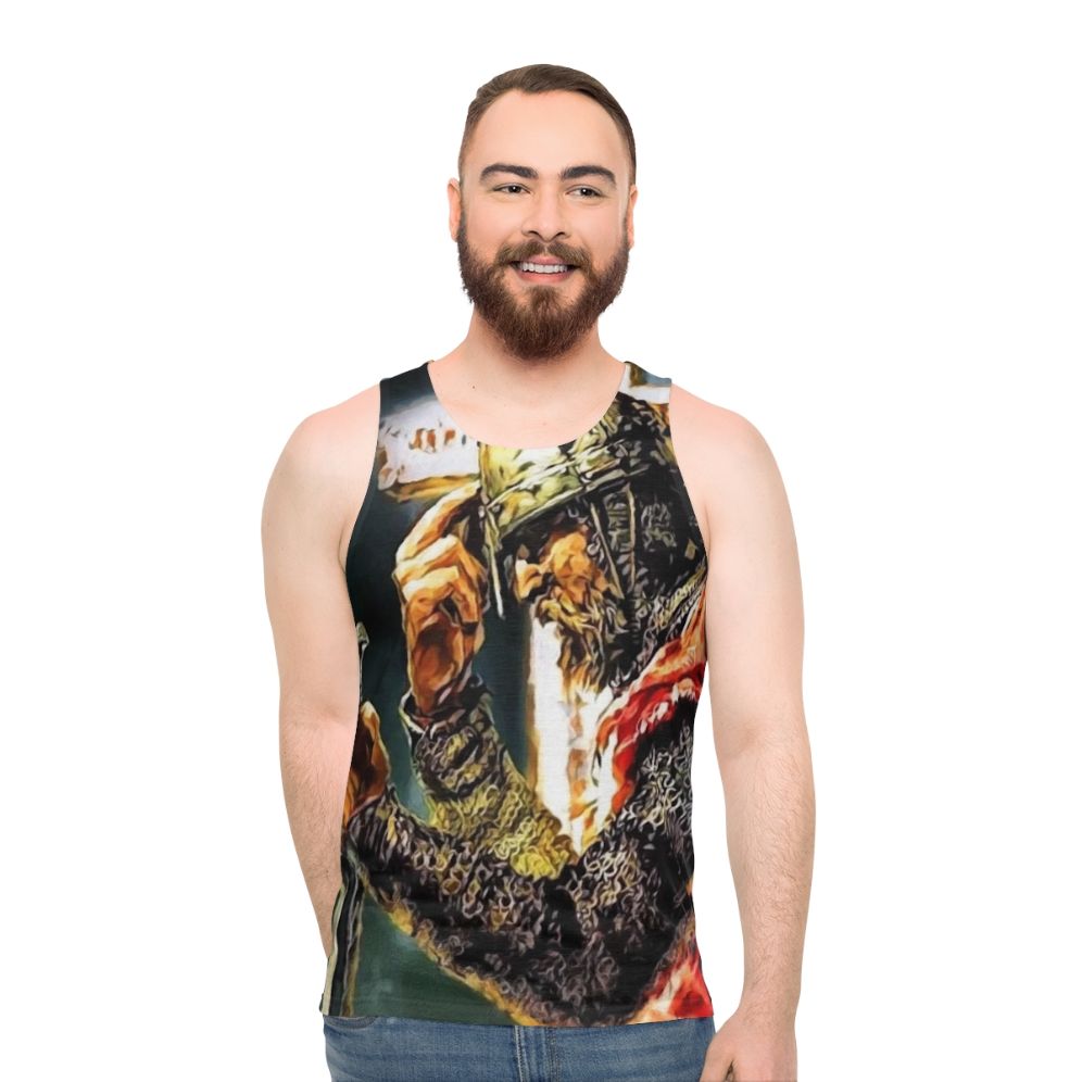 Crusader Knight Unisex Tank Top featuring Oleksandr Usyk, the Ukrainian Heavyweight Champion