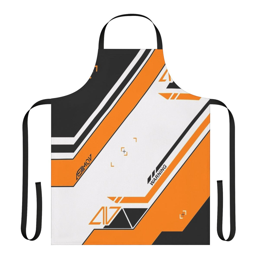 Counter Strike Global Offensive inspired apron with Asiimov game skin pattern