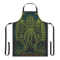 An apron featuring the sleeping Cthulhu, the cosmic horror from H.P. Lovecraft's Cthulhu Mythos
