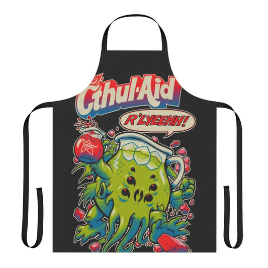 Cthulhu-themed cooking apron with Lovecraft-inspired design