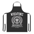 Cthulhu-themed apron with Miskatonic University logo, perfect for Lovecraft fans and horror enthusiasts