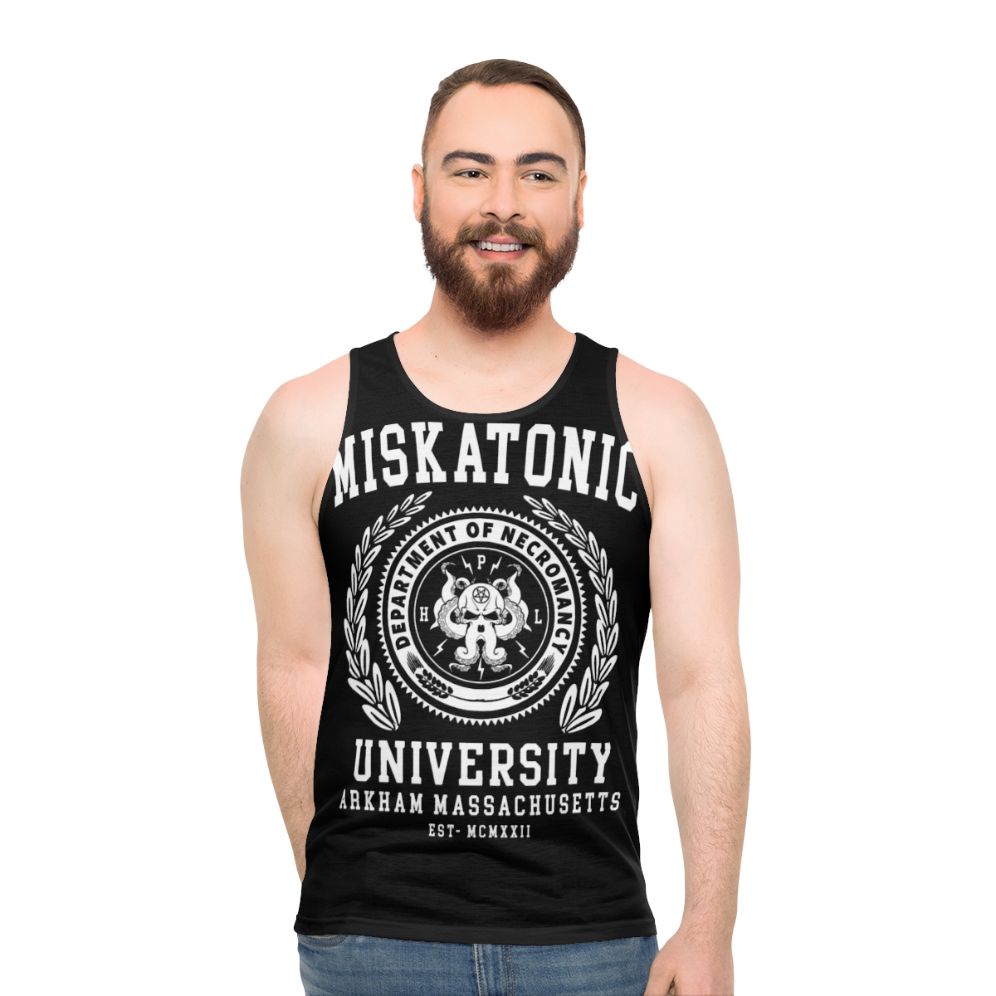 Cthulhu and Lovecraft Miskatonic University Unisex Tank Top