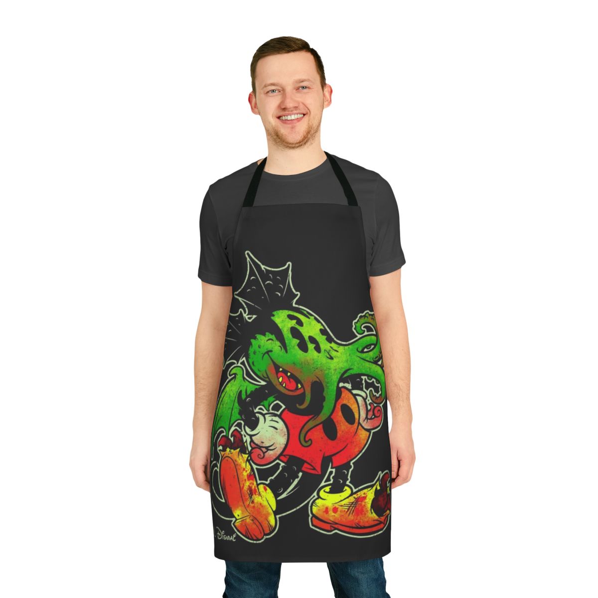 Cthulhu mouse-themed apron featuring tentacles and an elder god design
