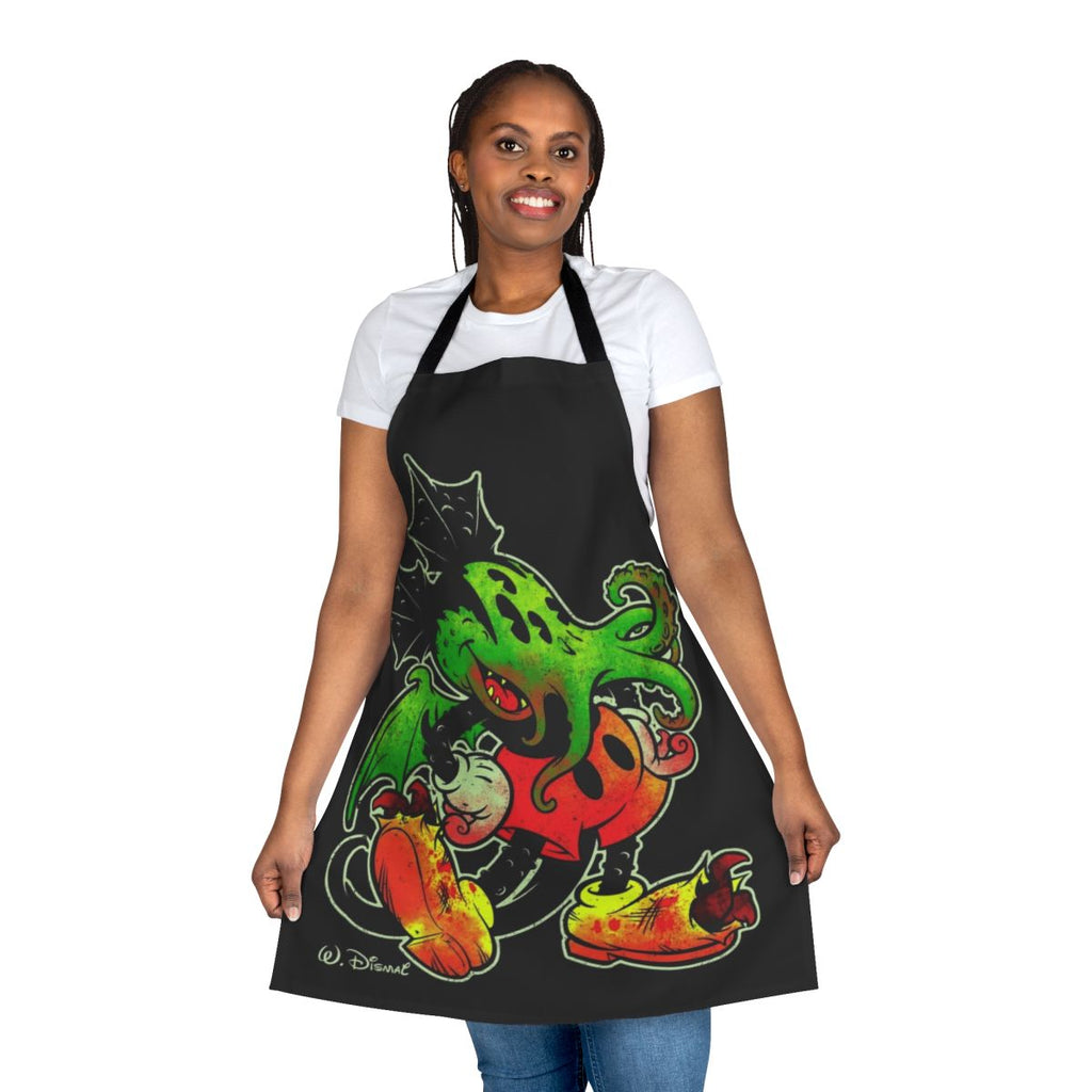 Cthulhu mouse-themed apron featuring tentacles and an elder god design