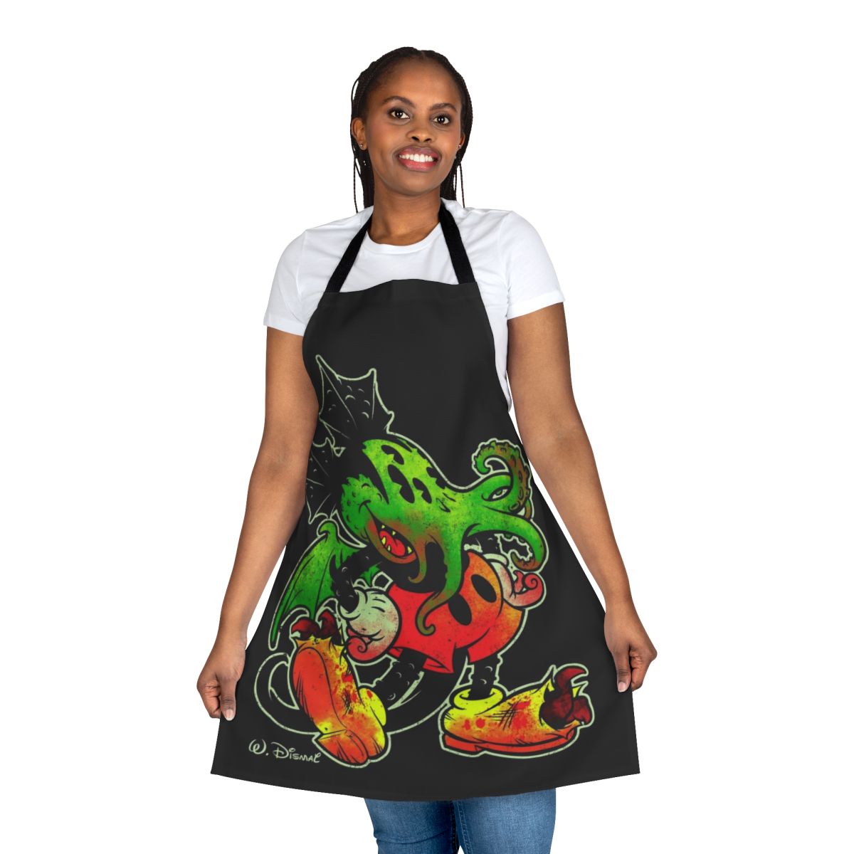 Cthulhu mouse-themed apron featuring tentacles and an elder god design