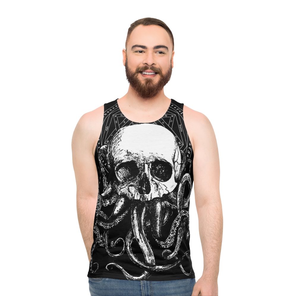 Cthulhu occult gothic dark esoteric unisex tank top