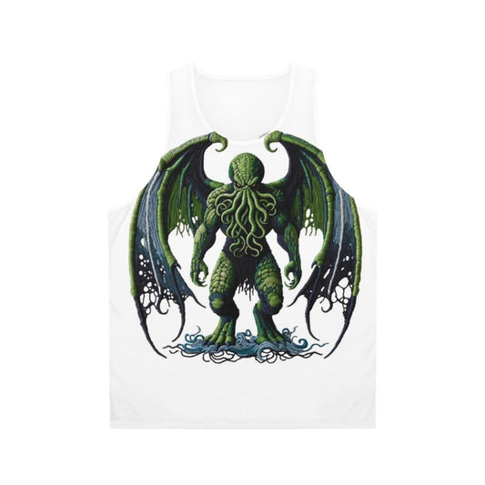 Cthulhu unisex tank top with embroidered legendary creature