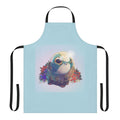 Cuddlefish-themed apron featuring a cute baby monster design inspired by the video game Subnautica