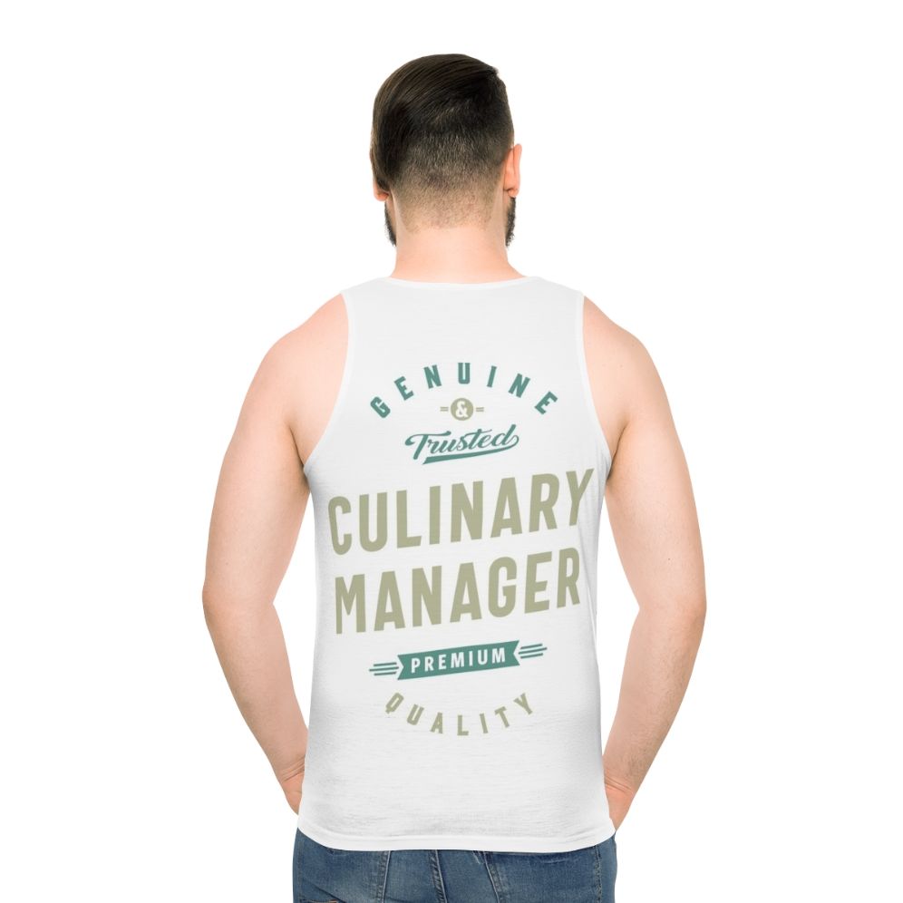 Culinary manager chef unisex tank top