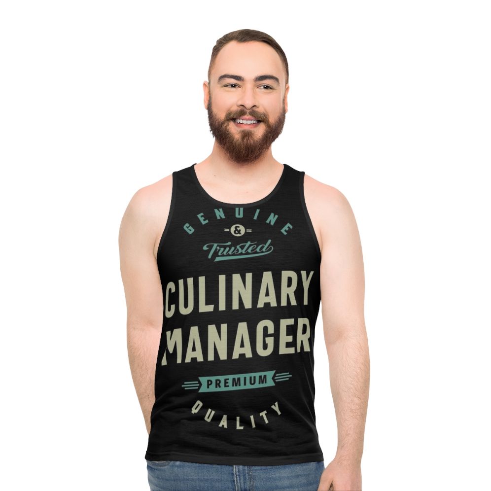 Culinary manager unisex tank top