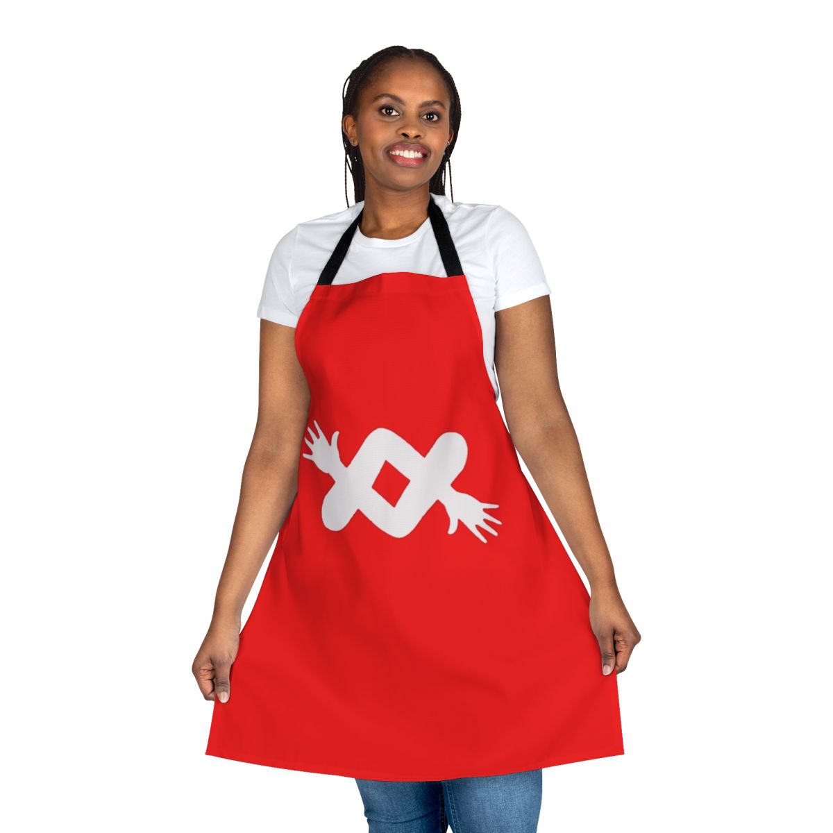 Cult classic horror-themed apron featuring imagery from the film Santa Sangre by Alejandro Jodorowsky.