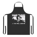 Lone Wolf and Cub Shogun Assassin themed apron with Japanese samurai and ninja imagery