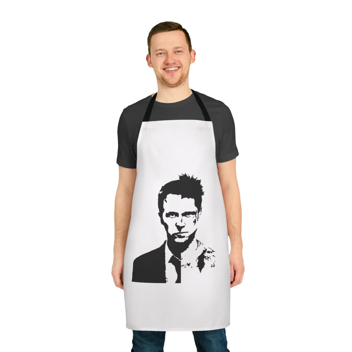 Fight Club inspired apron featuring Edward Norton and Bradd Pitt