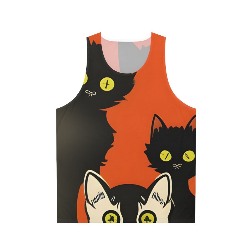 Curious Cats Unisex Halloween Tank Top