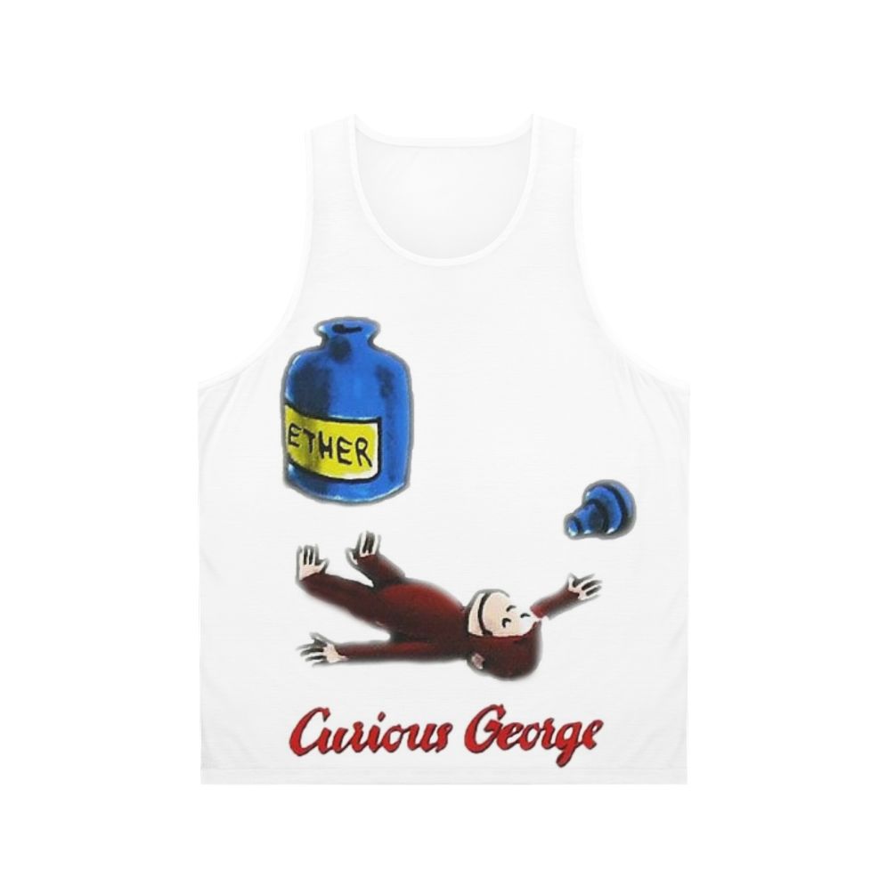 Curious George Ether Huffing Unisex Tank Top