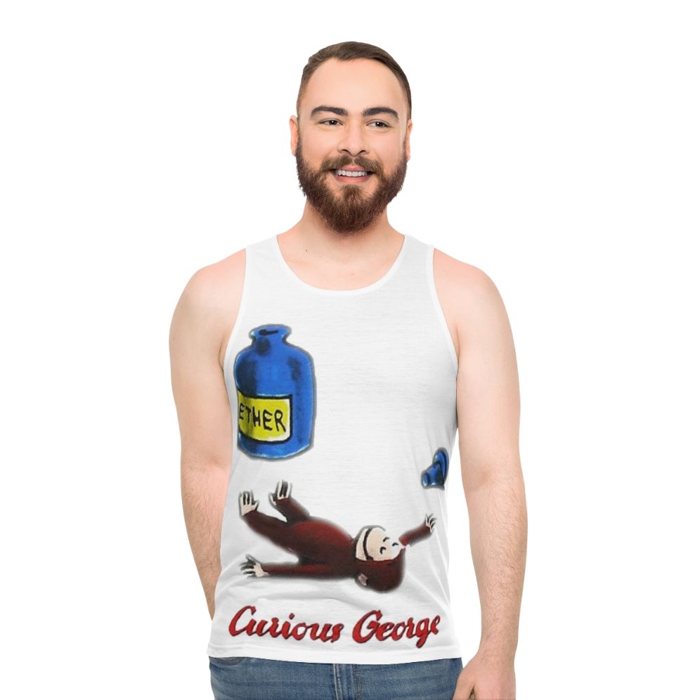 Curious George Ether Huffing Unisex Tank Top
