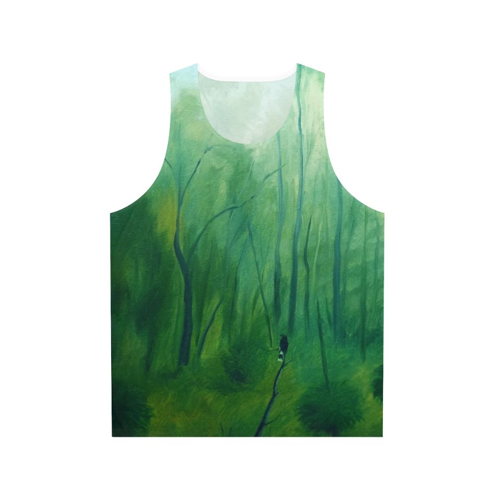 Currawong Dawn Unisex Tank Top with Australian Landscape Artwork