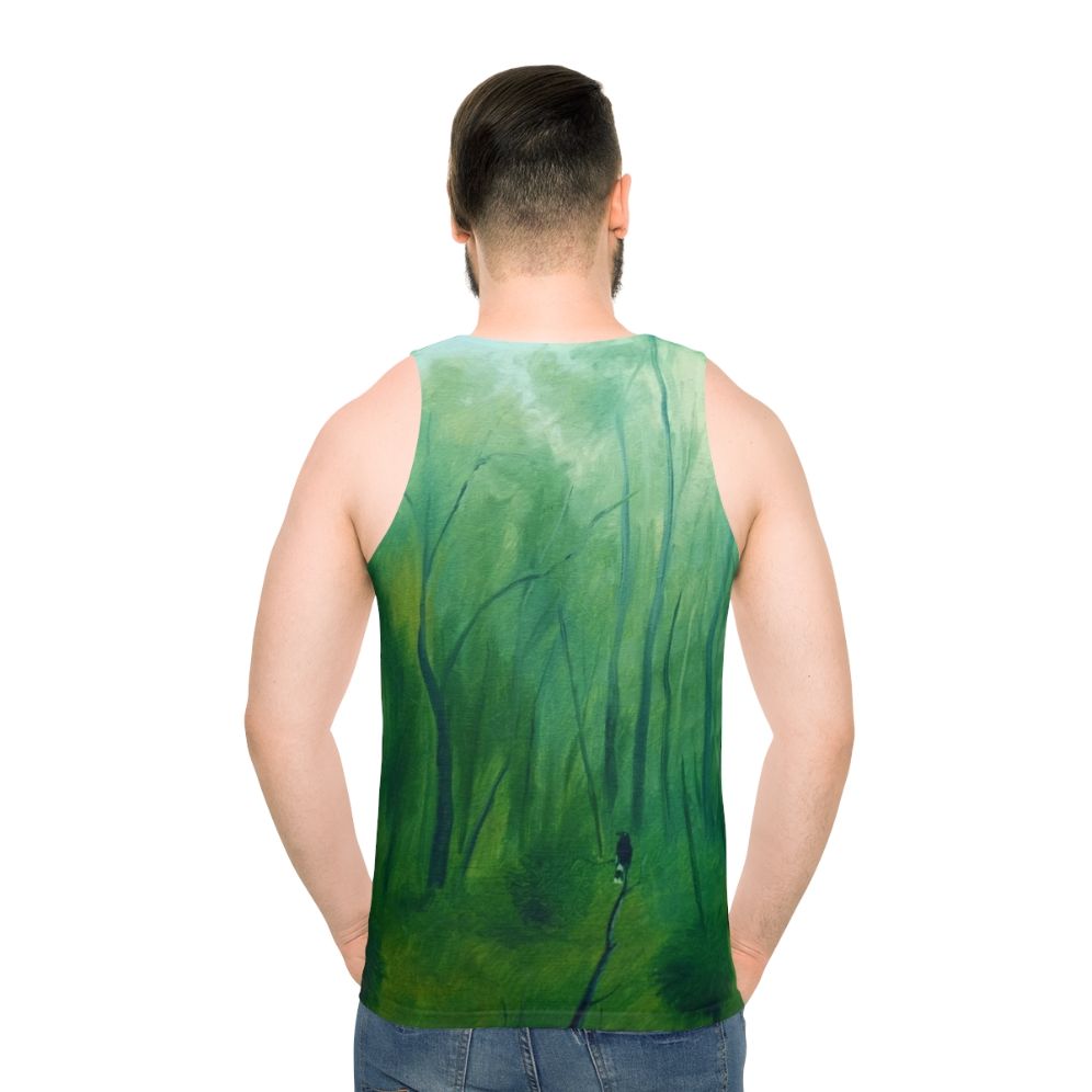 Currawong Dawn Unisex Tank Top with Australian Landscape Artwork
