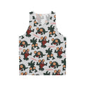 Unisex dark fantasy video game tank top with basilisk curse design
