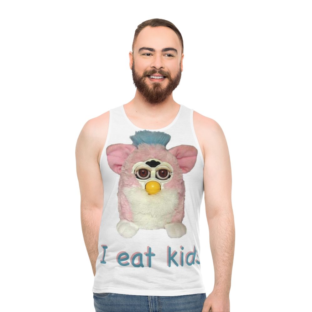 Cursed Furby Unisex Tank Top