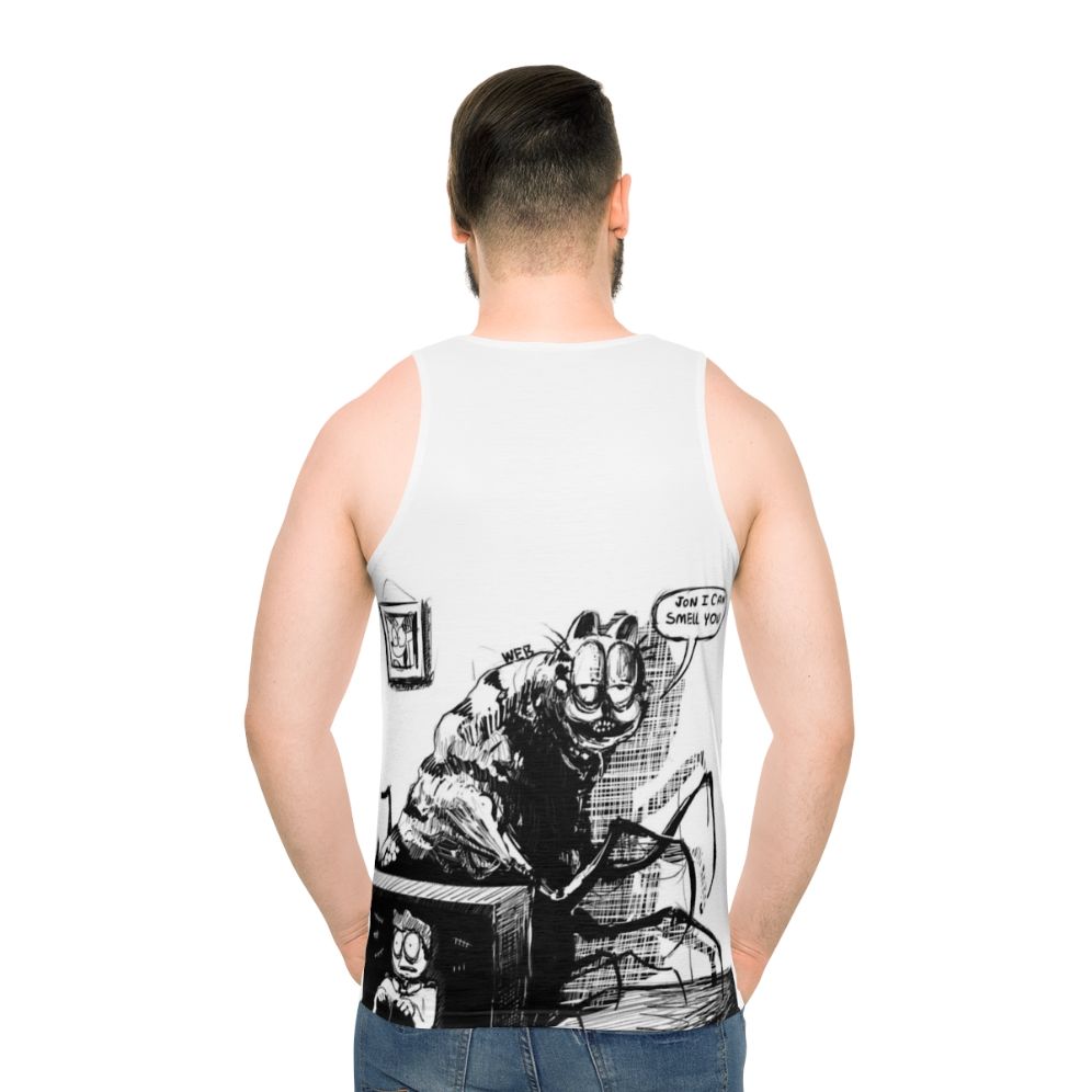 Cursed Garfield and Jon Unisex Tank Top