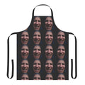 A dark and gritty apron featuring the cursed visage of Vergil from the Devil May Cry series.