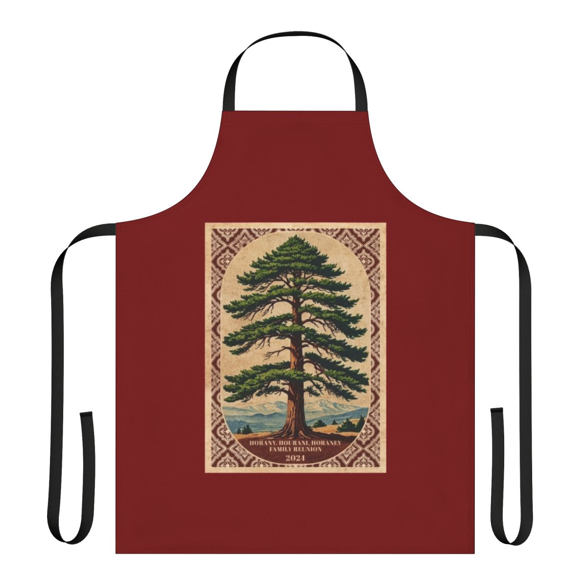 Personalized apron with custom family reunion 2024 design