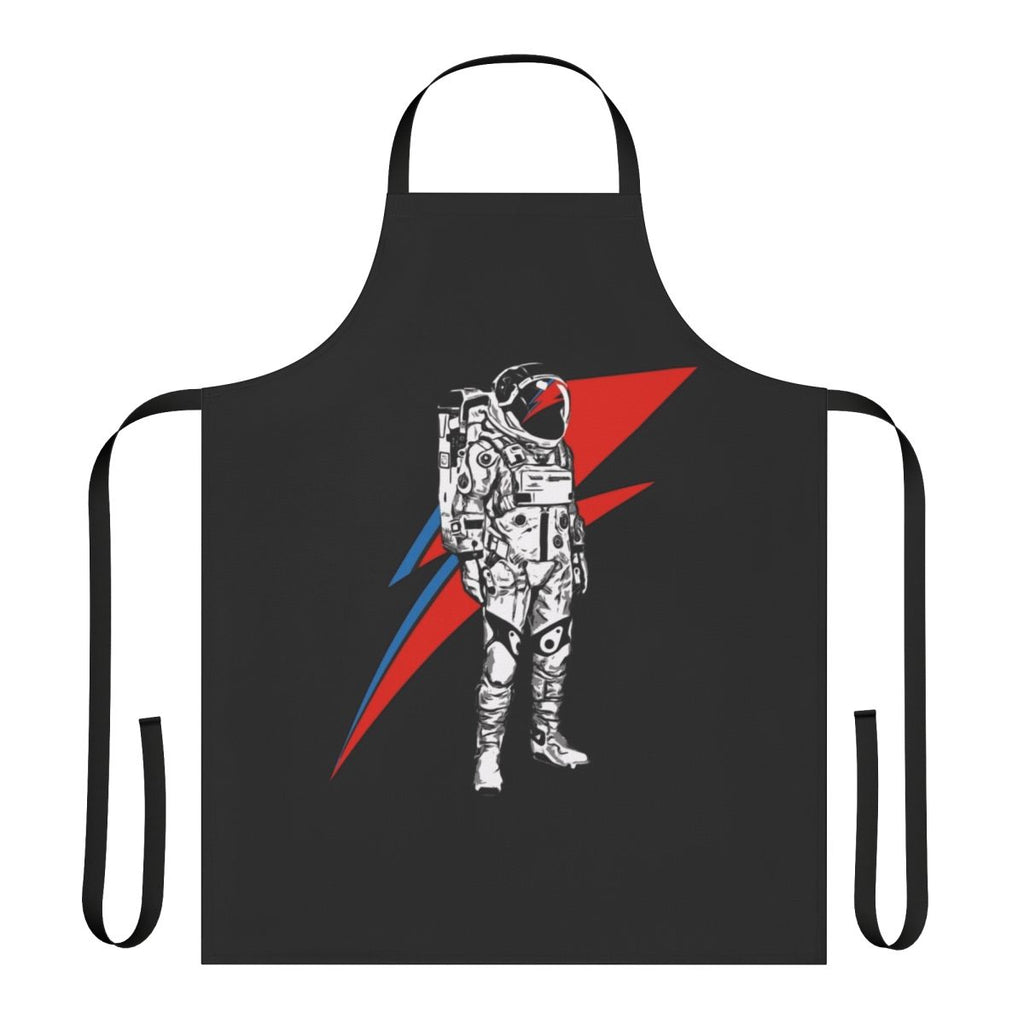 Custom apron featuring iconic David Bowie imagery and references
