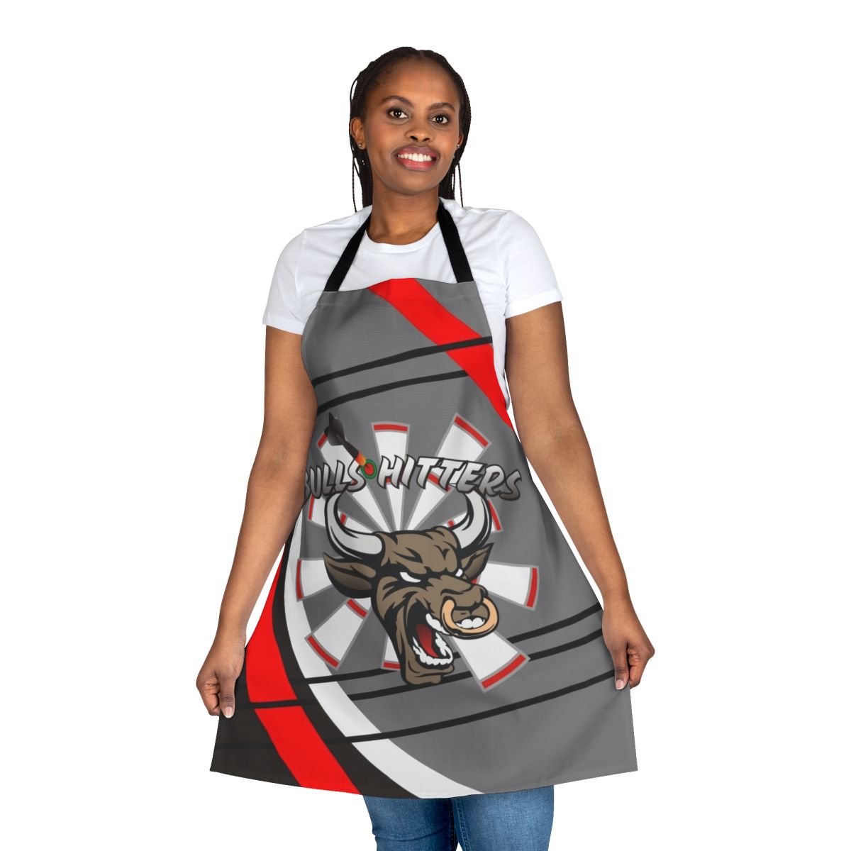 Custom darts apron with team name and design