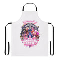 Colorful 20th anniversary apron with drag queen and LGBT pride design