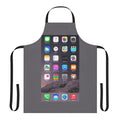 Stylish apron featuring a custom iPhone homescreen design